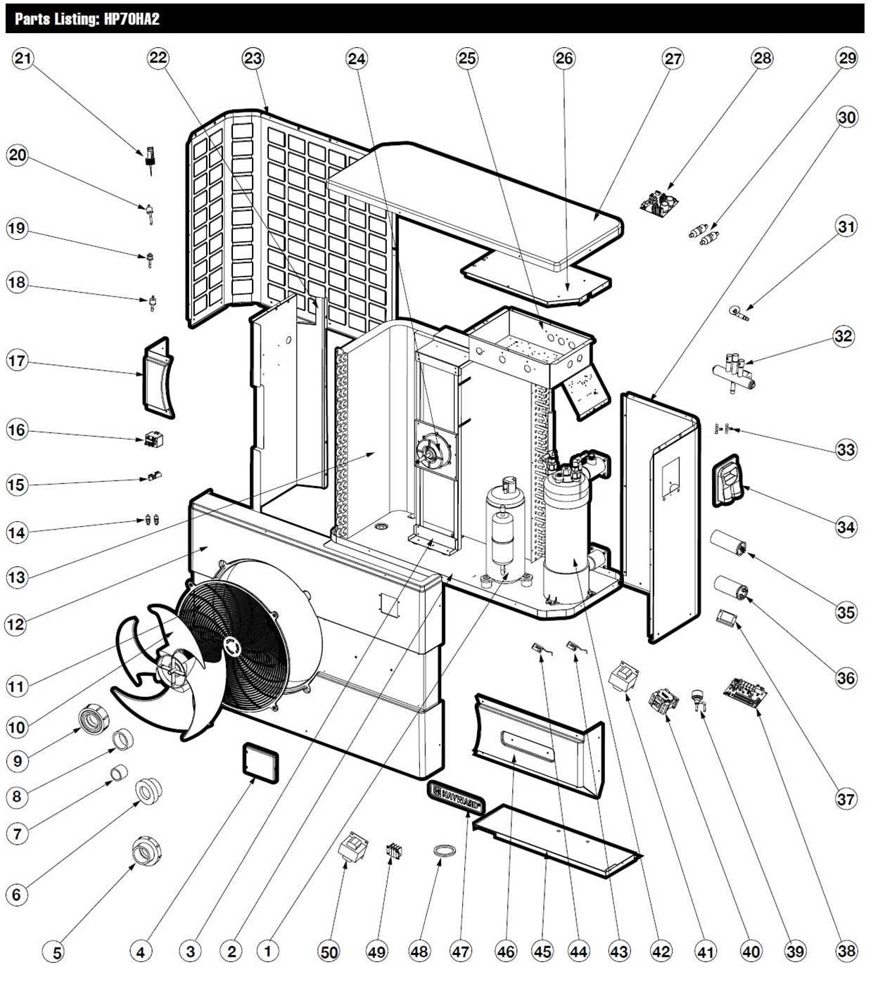 heat pump parts diagram