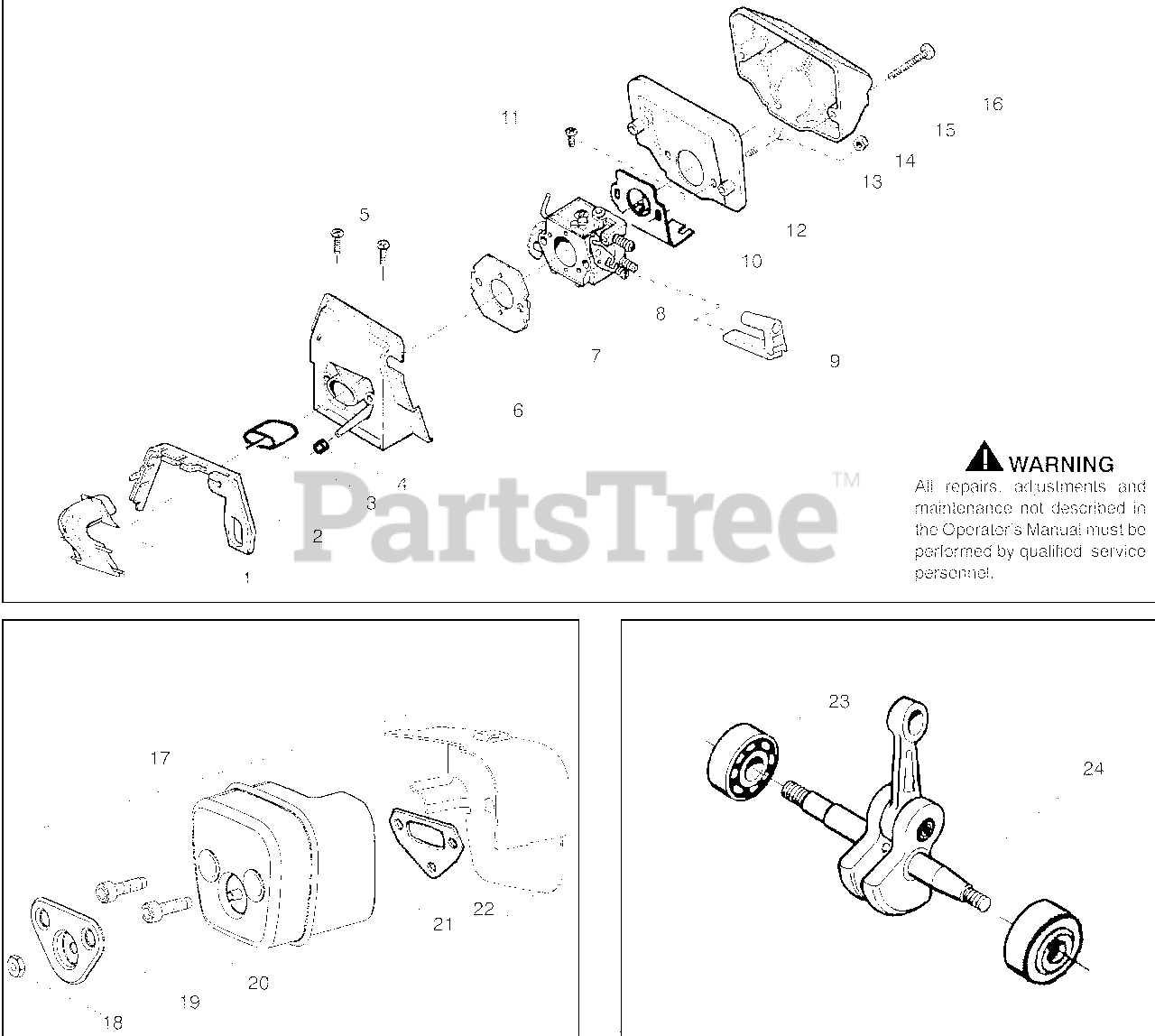 husqvarna 142 parts diagram