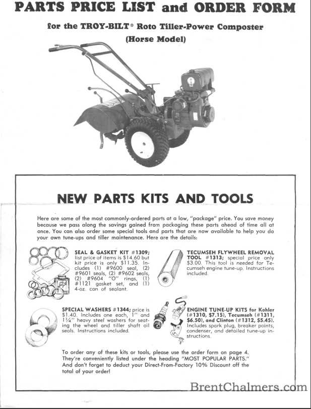 murray tiller parts diagram