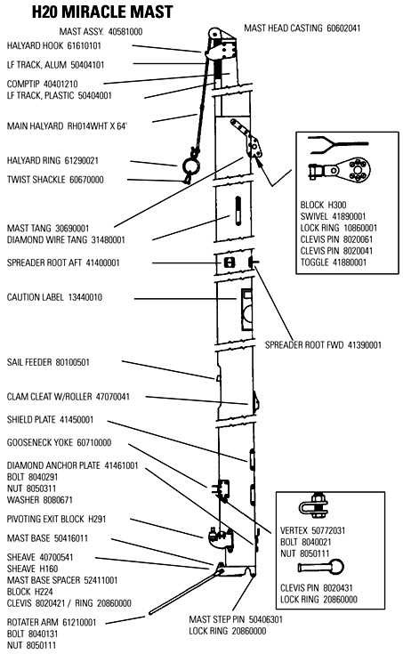 hobie mirage drive parts diagram