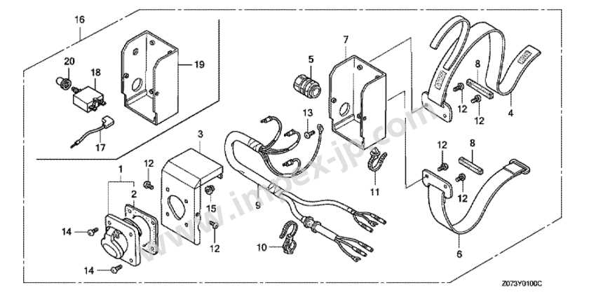 honda eu2000i generator parts diagram