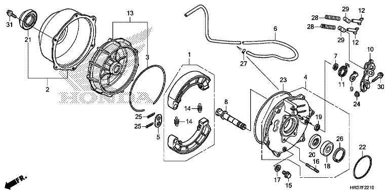 honda foreman 500 parts diagram