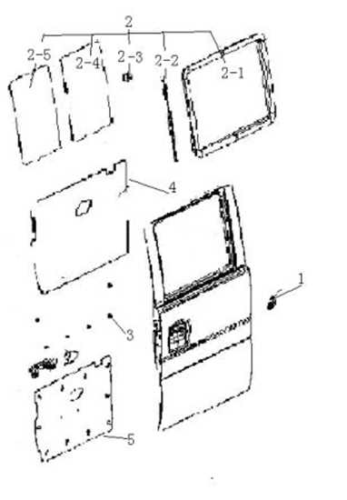 honda odyssey sliding door parts diagram