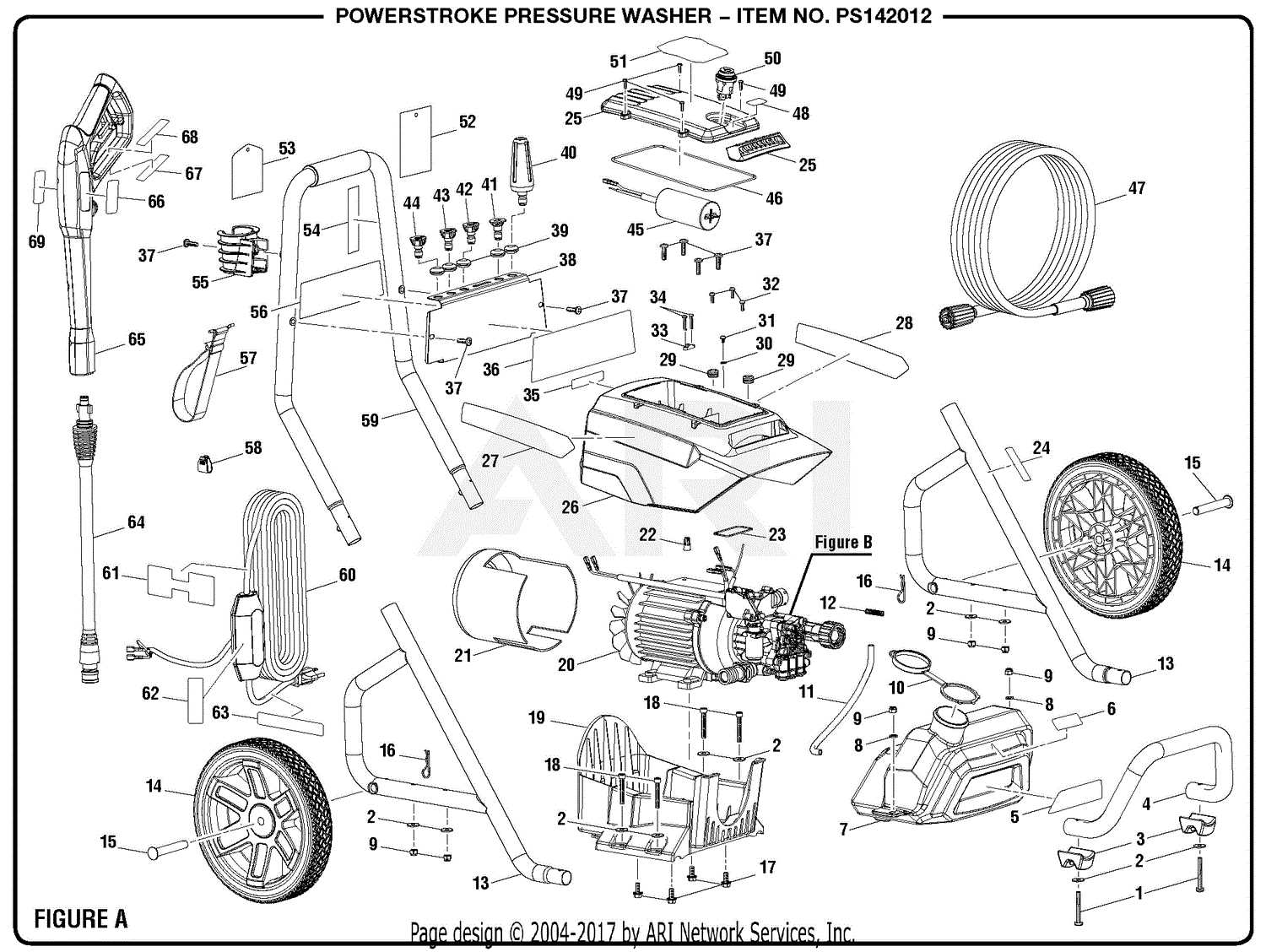 honda pressure washer parts diagram