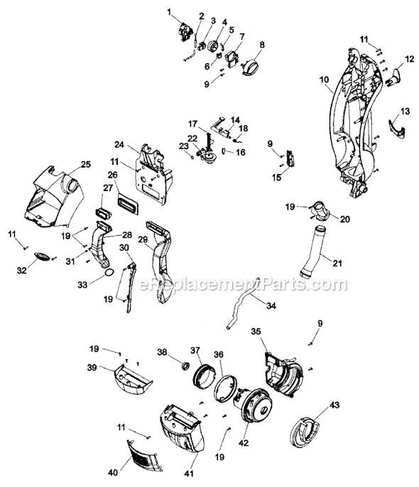 hoover spinscrub 50 parts diagram