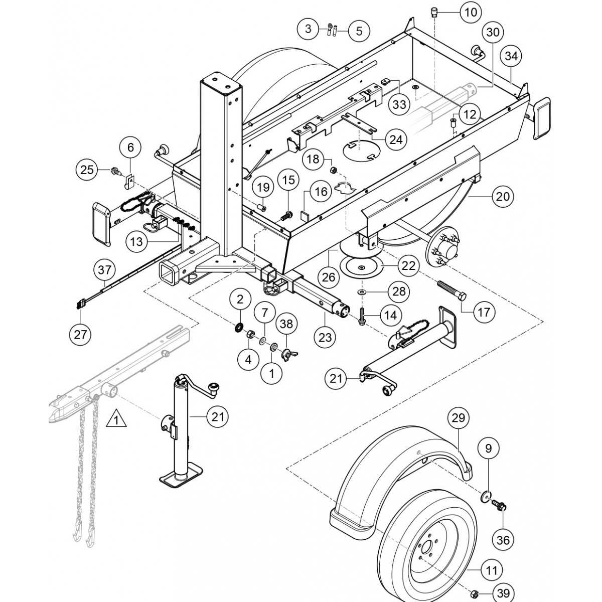 trailer diagram parts