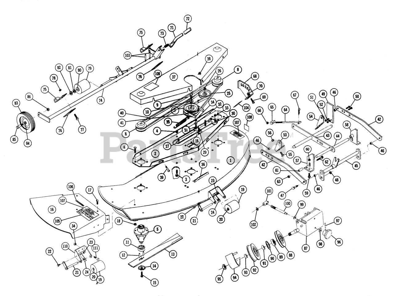 wheel horse tractor parts diagram