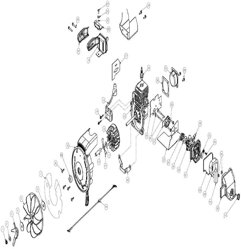 husqvarna 125b blower parts diagram