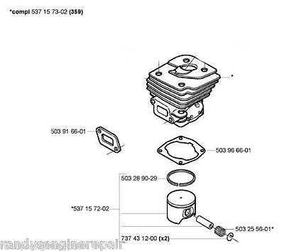 husqvarna 359 parts diagram