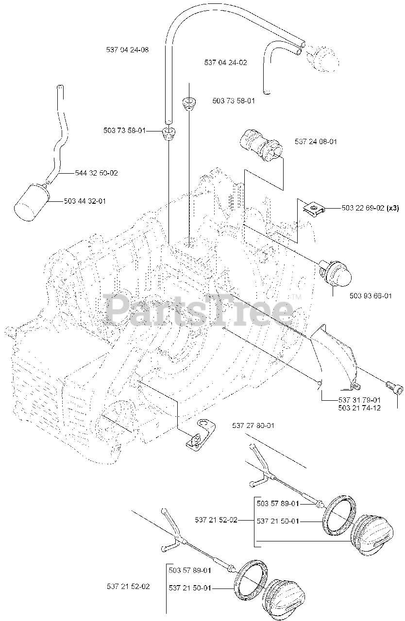 husqvarna 460 rancher parts diagram