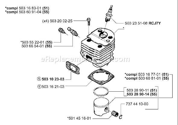 husqvarna 55 parts diagram