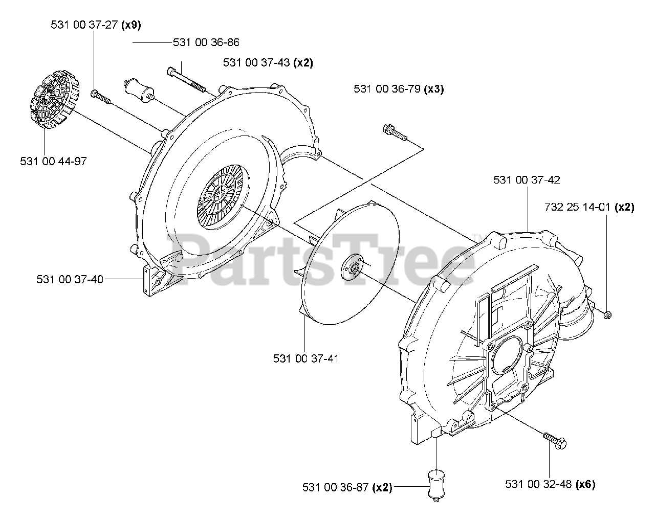 husqvarna leaf blower parts diagram