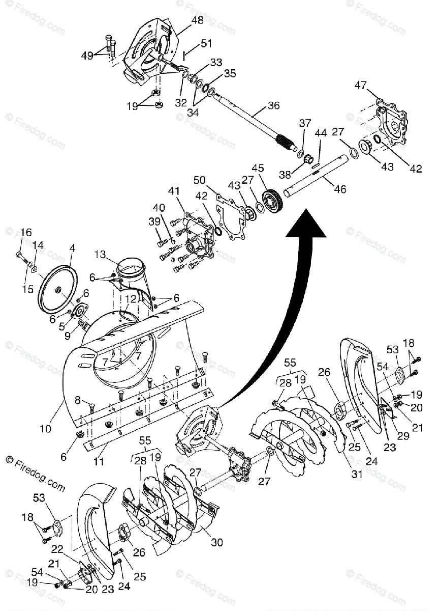 husqvarna snow thrower parts diagram