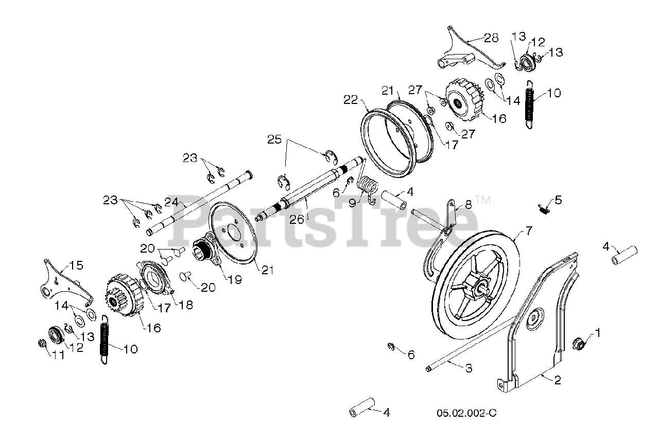 husqvarna snowblower parts diagram