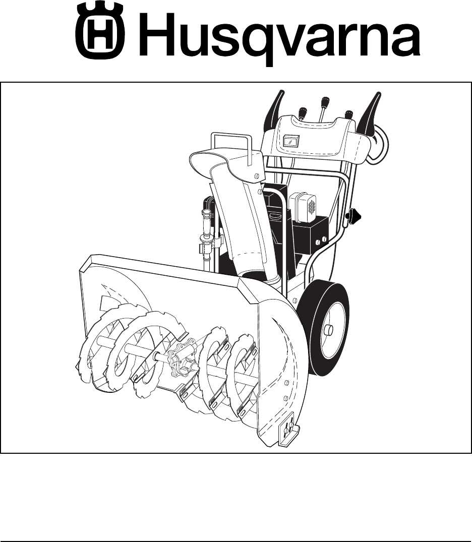 husqvarna snowblower parts diagram