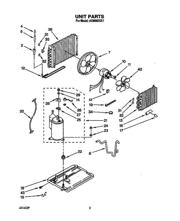 hvac unit parts diagram