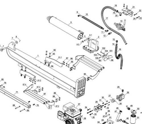 hydraulic log splitter parts diagram