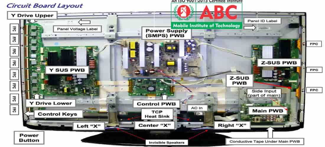 led tv parts diagram