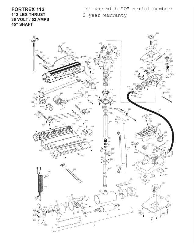 minn kota ultrex 112 parts diagram