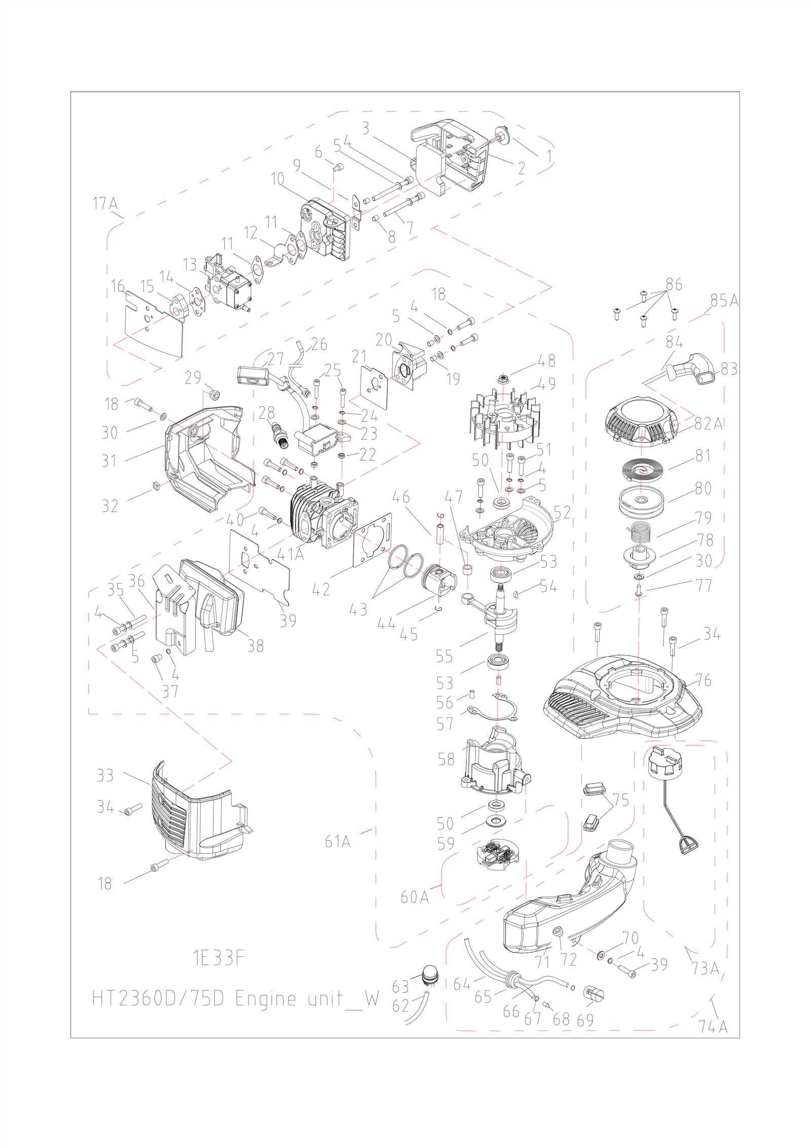 craftsman hedge trimmer parts diagram