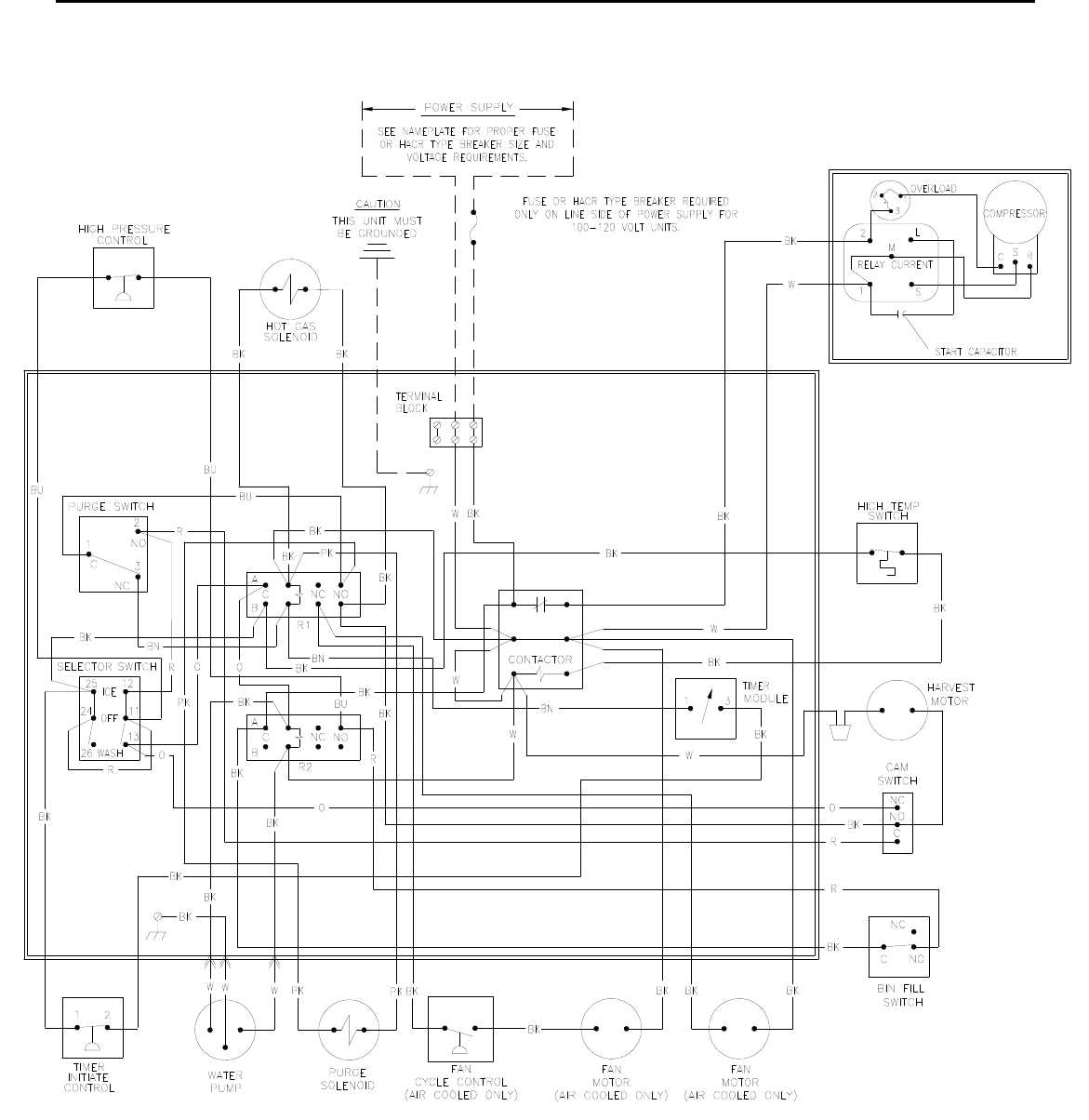 ice o matic parts diagram