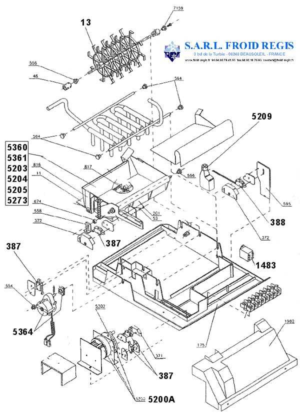 ice o matic parts diagram