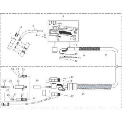 mig gun parts diagram