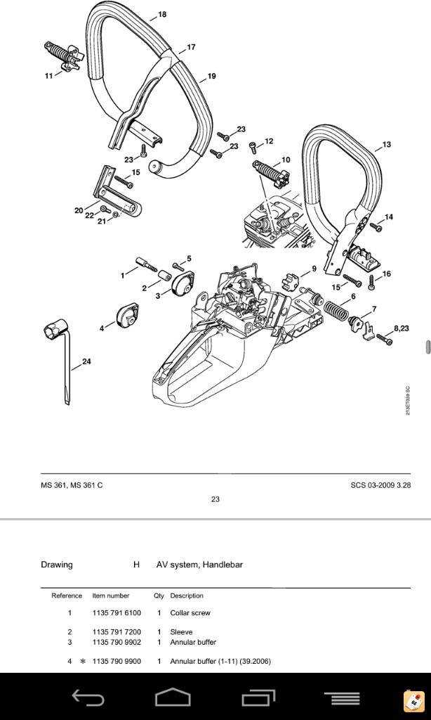 stihl ms362 parts diagram