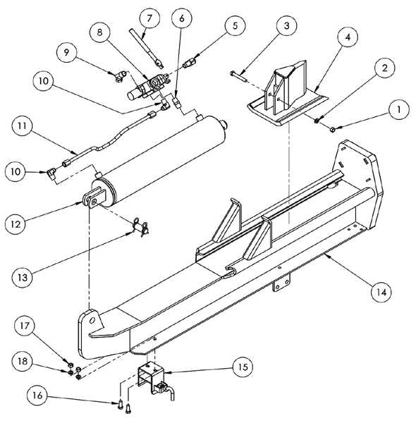 log splitter parts diagram