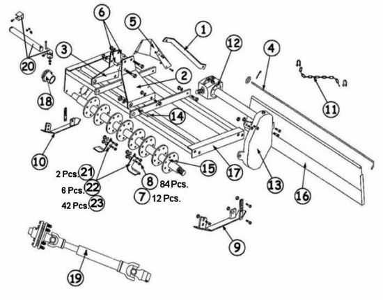 king kutter fm 60 y parts diagram