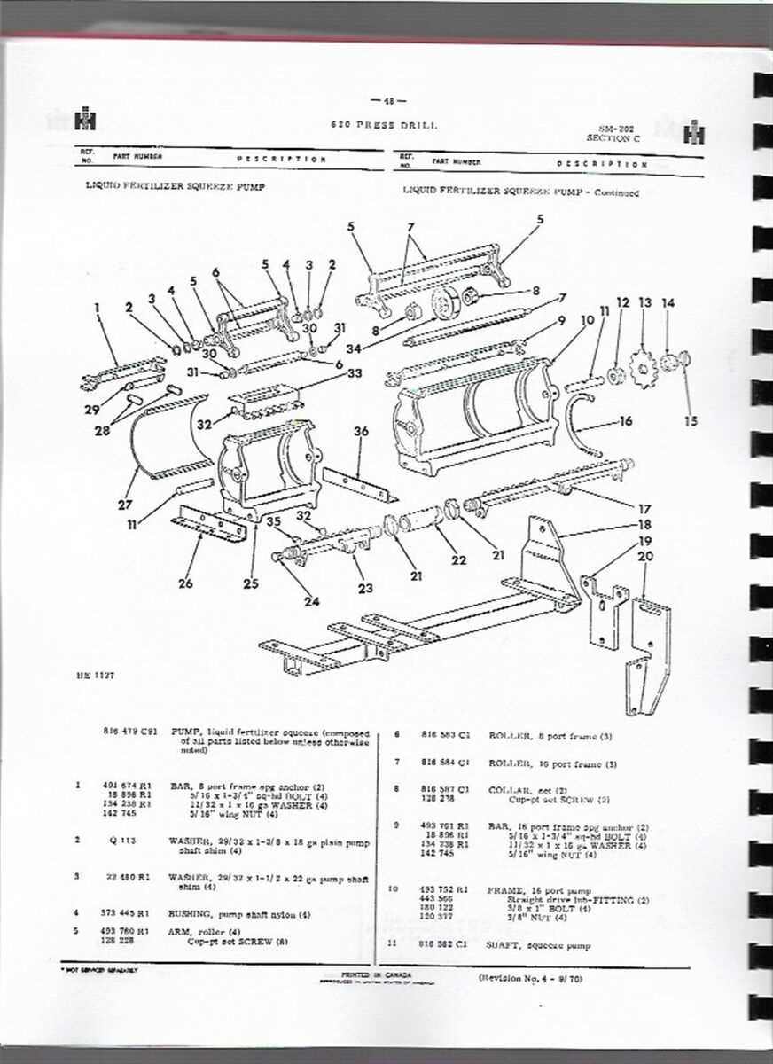 international 510 grain drill parts diagram