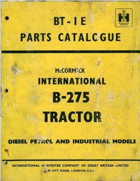 international tractor parts diagram