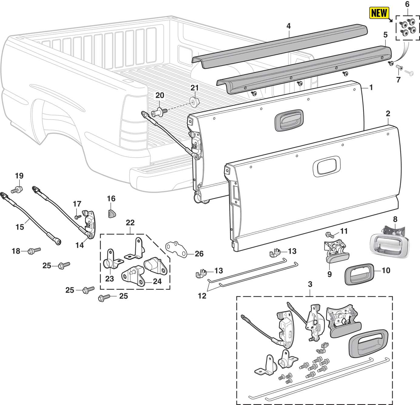 tailgate parts diagram