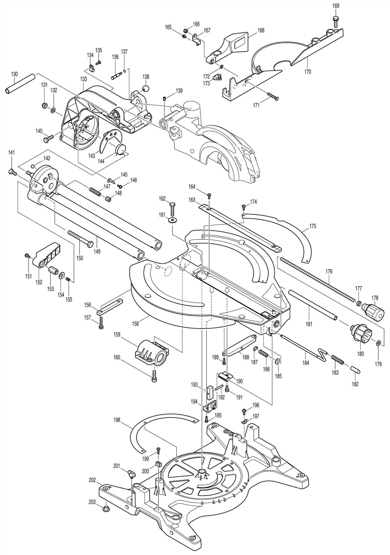 kobalt miter saw parts diagram