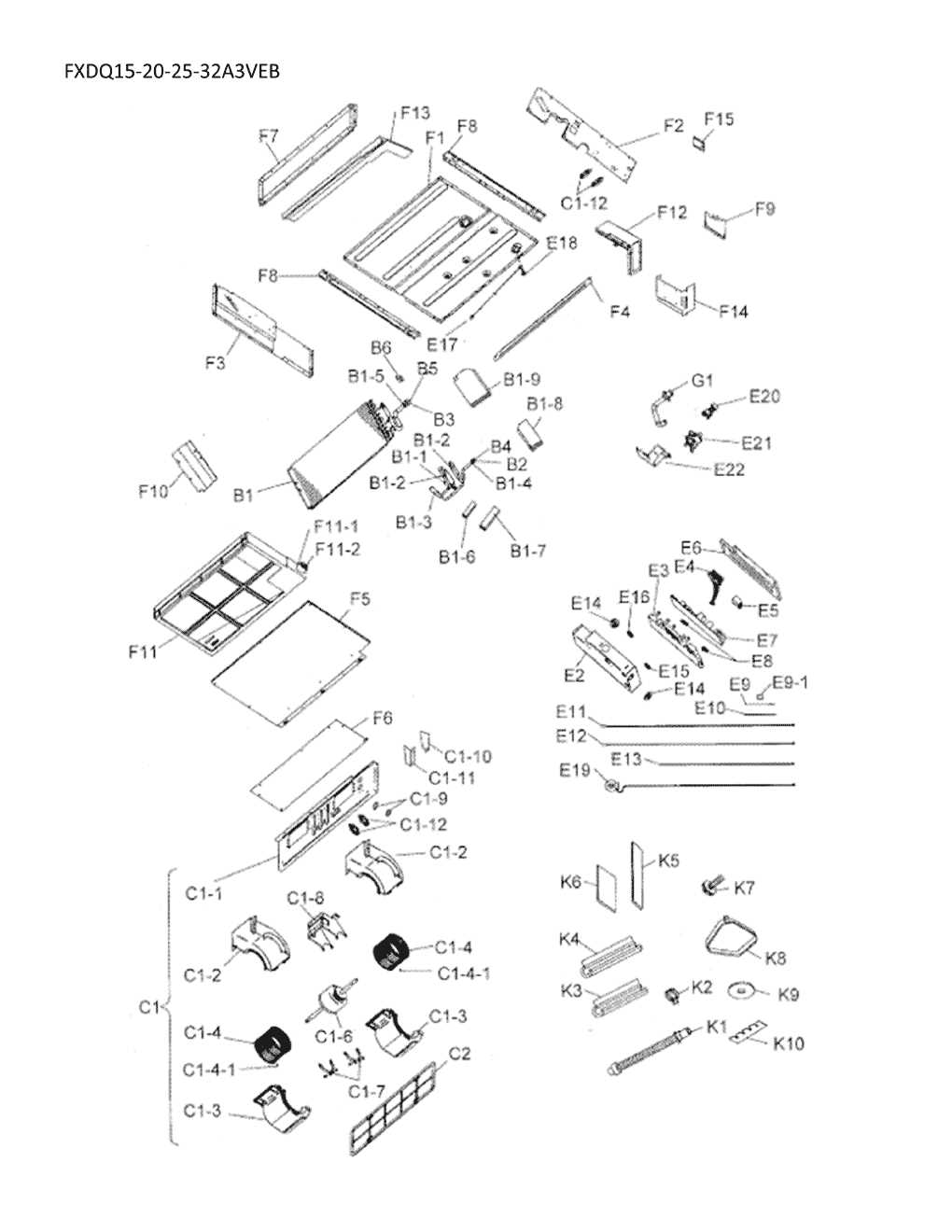 daikin parts diagram