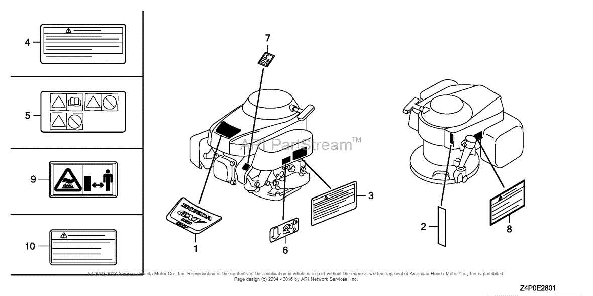 honda gxv160 parts diagram