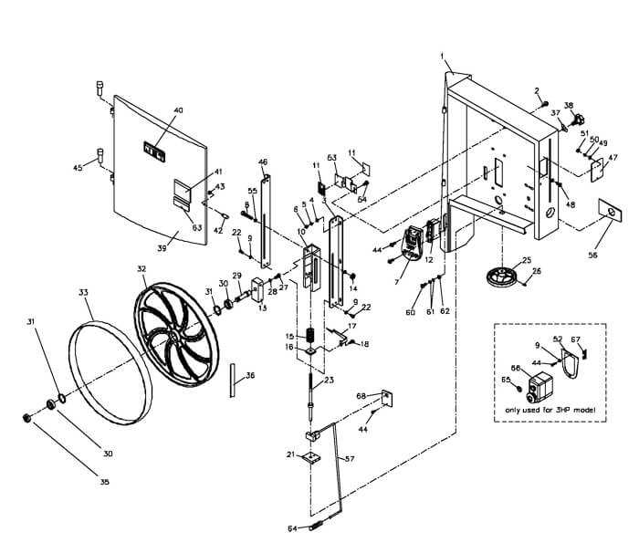 delta band saw parts diagram