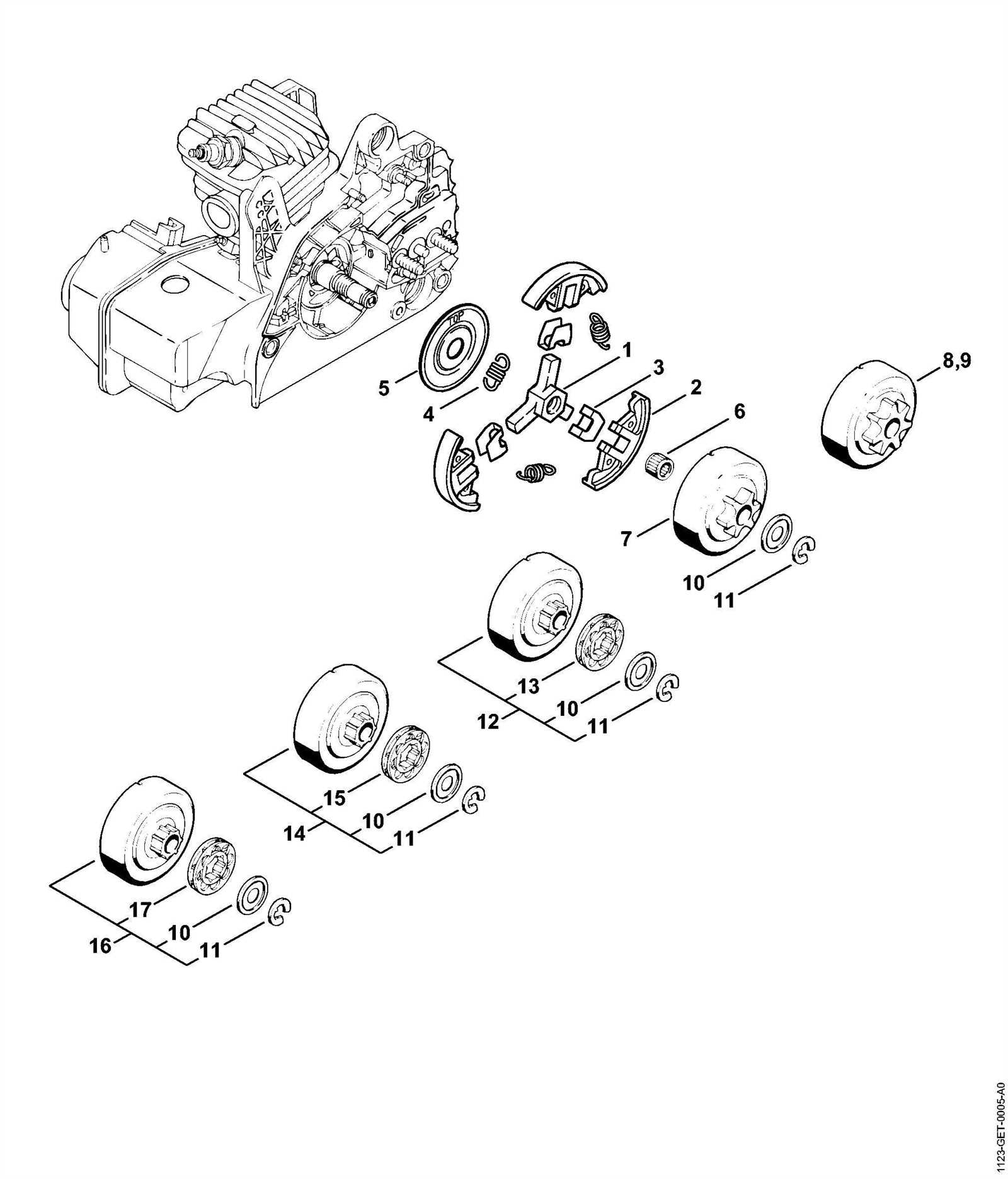 ms250 stihl chainsaw parts diagram