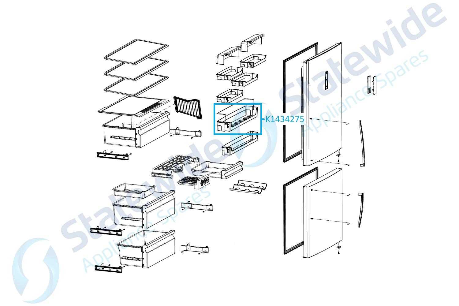 hisense  refrigerator parts diagram