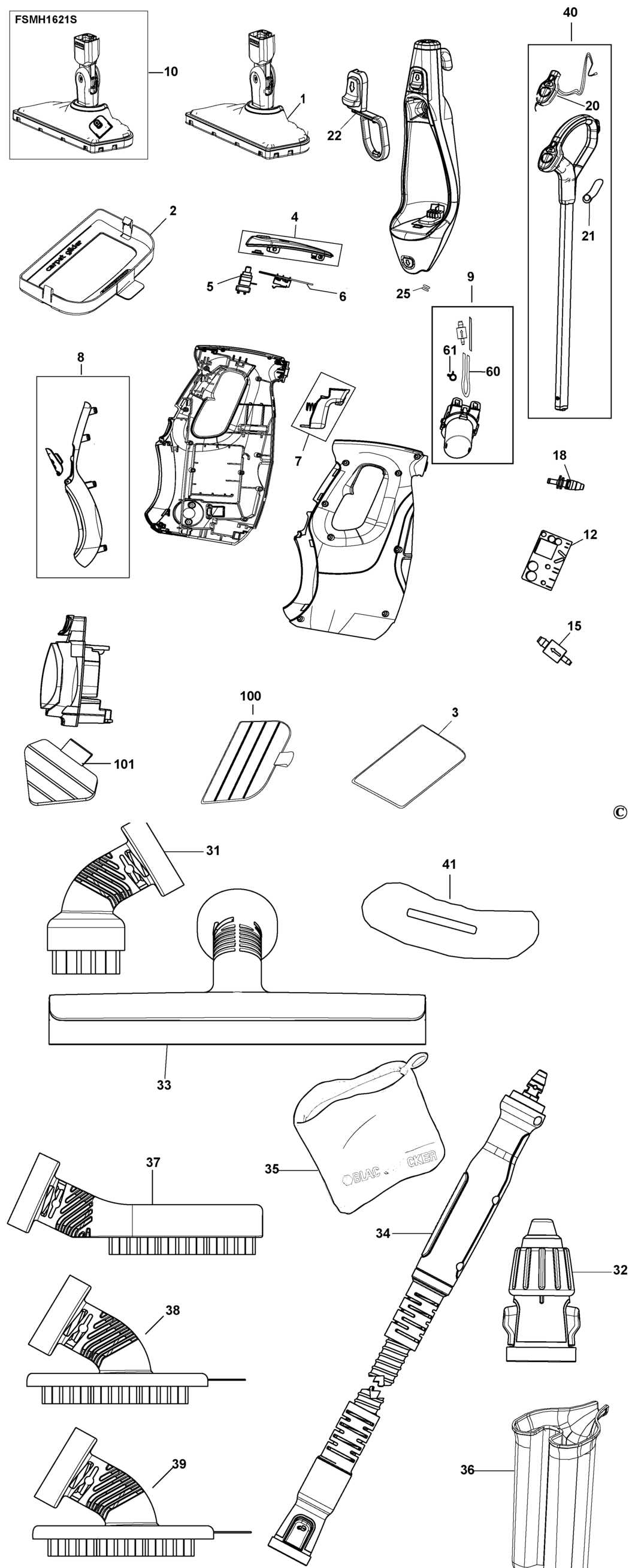 hoover power scrub parts diagram