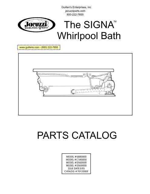 jacuzzi tub parts diagram