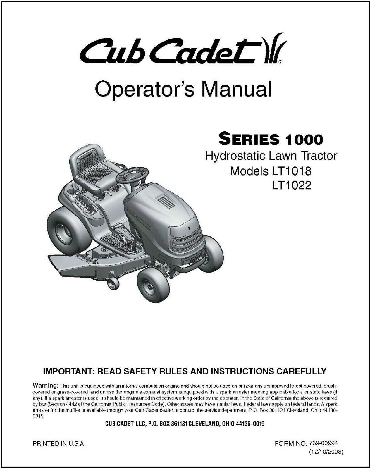 cub cadet 1525 parts diagram