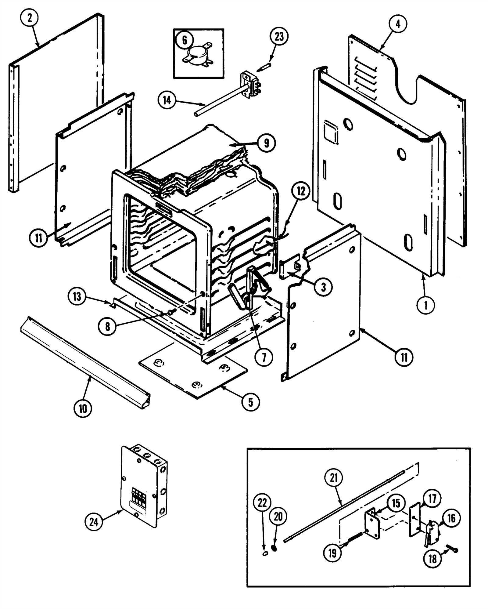 jenn air oven parts diagram