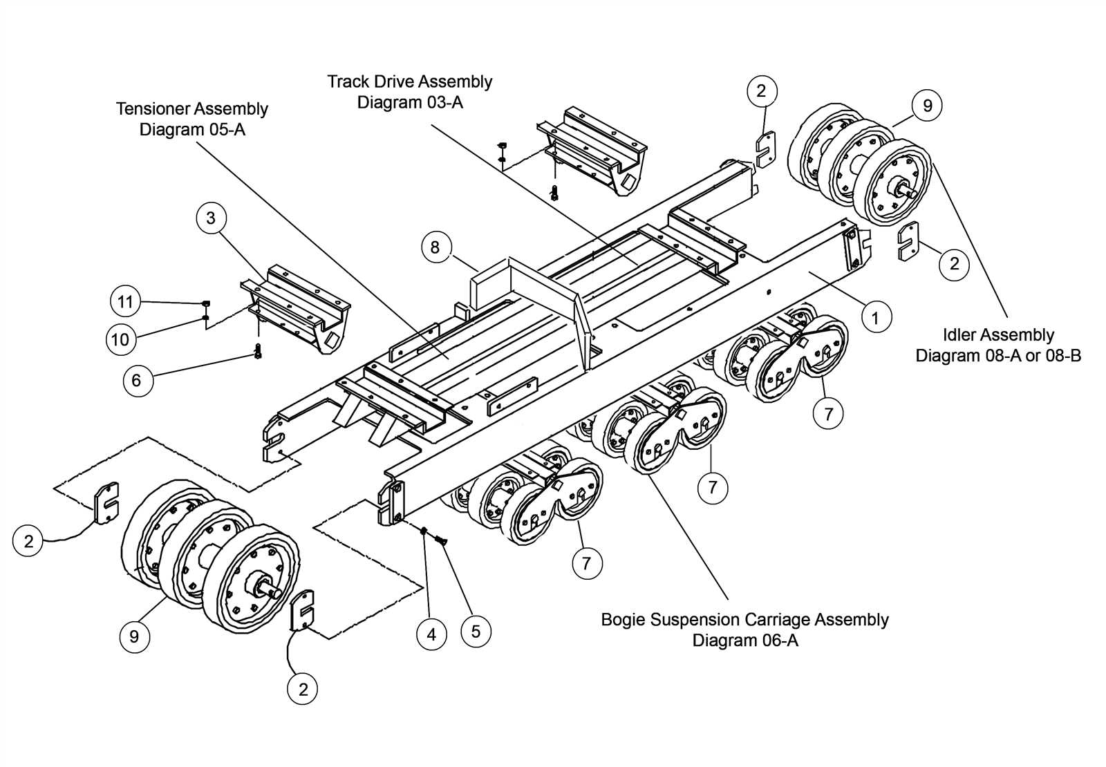 skid steer parts diagram