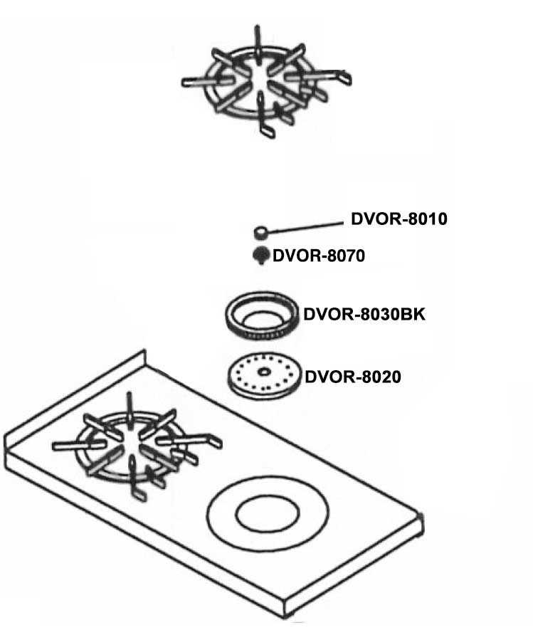 wolf cooktop parts diagram