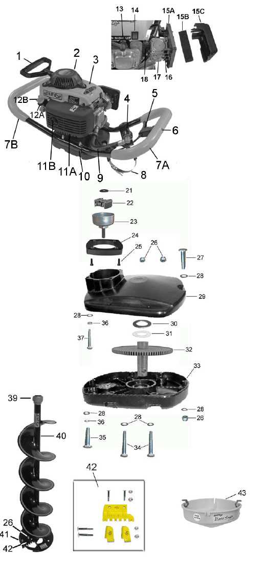 jiffy pro 4 propane ice auger parts diagram