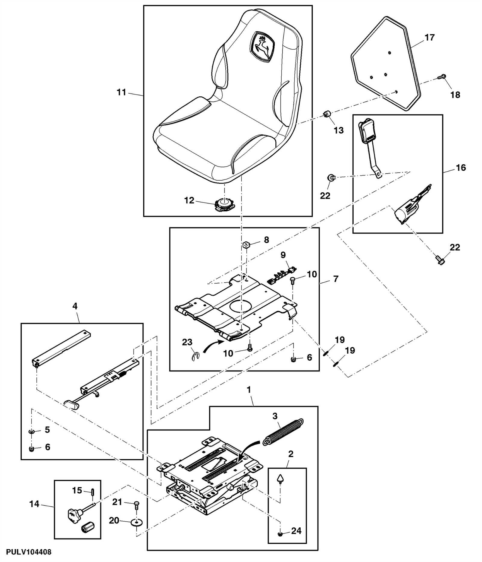 john deere 1025r parts diagram