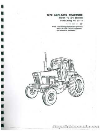 john deere 1070 parts diagram