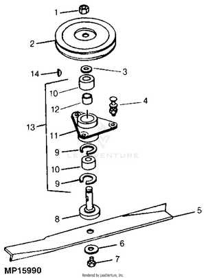 john deere 111 mower deck parts diagram