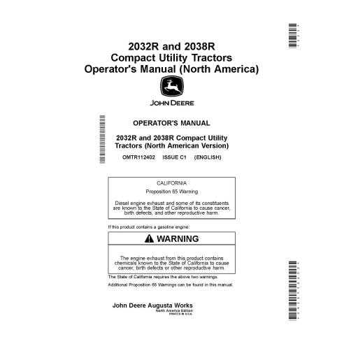 john deere 2032r parts diagram